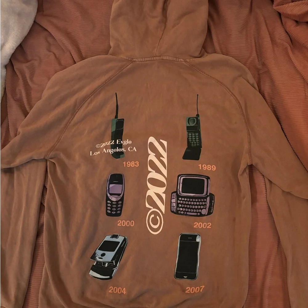 Blxst Vintage Cell Phone Graphic Hoodie